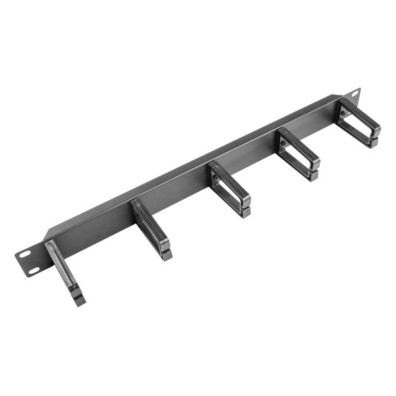 ORGANIZADOR DE CABLES LANBERG 5 ANILLAS PLASTICO 1U TIPO B RACK 19 NEGRO