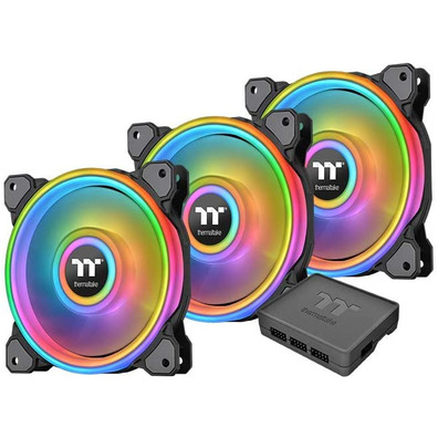 Pack 3 Ventiladores Thermaltake Ring Quad 14 cm RGB