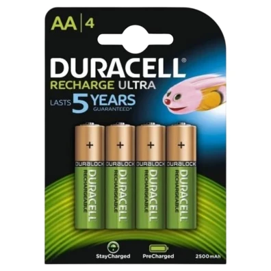 Pack 4x Pilas Recargables Duracell AA 2500 mAh HR06-P