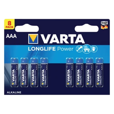 Pilas Varta AAA LR03 Long Life Power - Pack 8