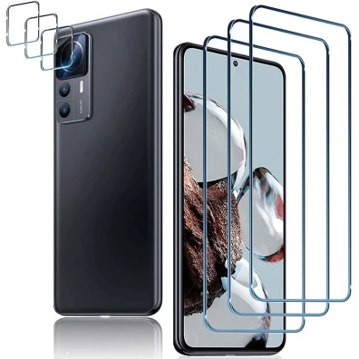 Accesorios Xiaomi 12T - Pack de 3 Protectores de Pantalla y 3 de Cámara