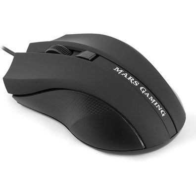 Pack Mars Gaming MRCP1 (Teclado+Ratón+Auriculares+Alfombrilla)