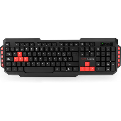 Pack Mars Gaming MRCP1 (Teclado+Ratón+Auriculares+Alfombrilla)