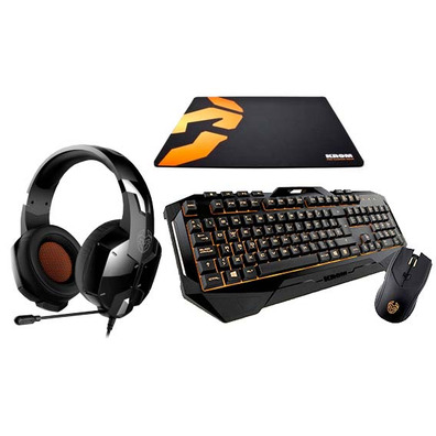 Nox Pack Gaming Teclado + Ratón + Auriculares + Alfombrilla