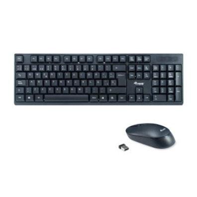 TECLADO Y MOUSE INALÁMBRICOS EQUIP LIFE COMBO 2.4GHZ - NEGRO