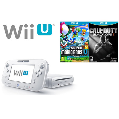 Nintendo Wii U + New Super Mario Bros + CoD Black Ops 2