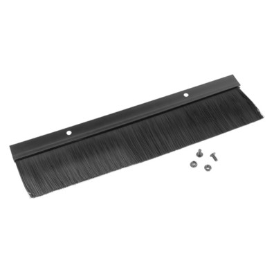 PANEL CEPILLO ENTRADA CABLES 19" NEGRO AK-1102-B
