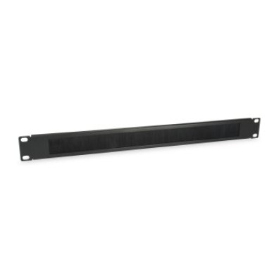 PANEL PASACABLES CON CEPILLO EQUIP 1U RACK19" NEGRO
