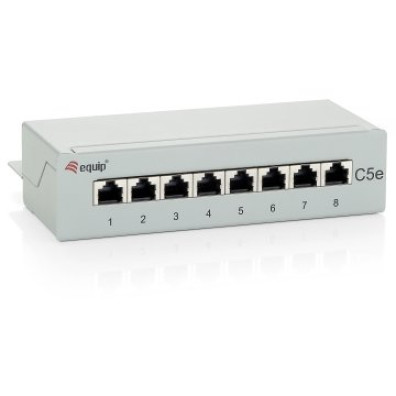 Patch Panel Equip 8 Puertos Categoría 5e Apantallado Sobremesa