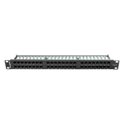 Lanberg - PPU6-1048-B panel de parcheo 1U