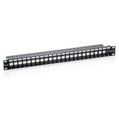 Patch Panel Cat.6 Vacío 24 Puertos Keystone 1U
