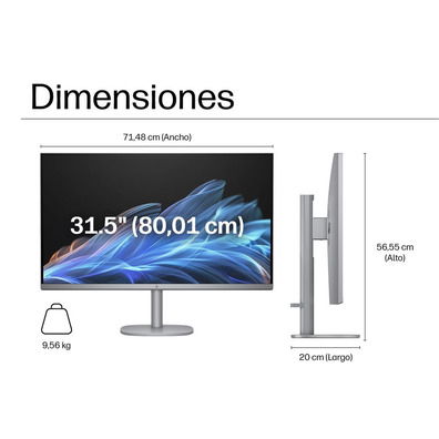 PC All in One HP OmniStudio X 32-C0000ns 16 RAM 1 TB SSD NVIDIA® GeForce RTX 4050 (6 GB) con IA