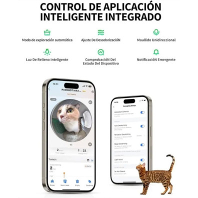 PETKIT Purobot Max Pro 2 Arenero Autolimpiable 76 L con Cámara IA xSecure