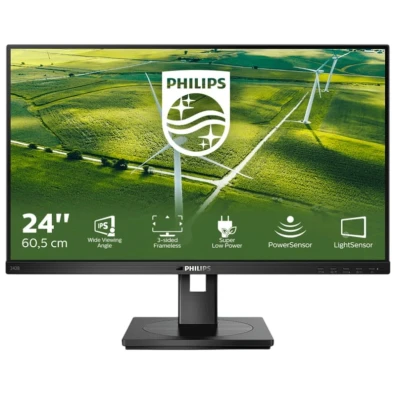 Monitor PHILIPS 24" 242B1G IPS FHD 75Hz 4ms HDMI DP VGA DVI VESA 100x100 Altavoces