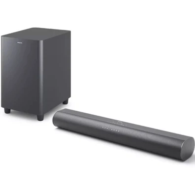 Barra de Sonido Philips TAB6100/10 2.1 80 W Gris con Subwoofer