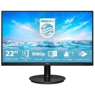 Monitor Philips V Line Negro 21.5 FullHD LED VA 221V8/00
