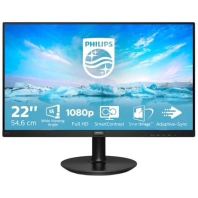 Monitor Philips V Line 221V8A/00 21.5" FullHD VA Negro