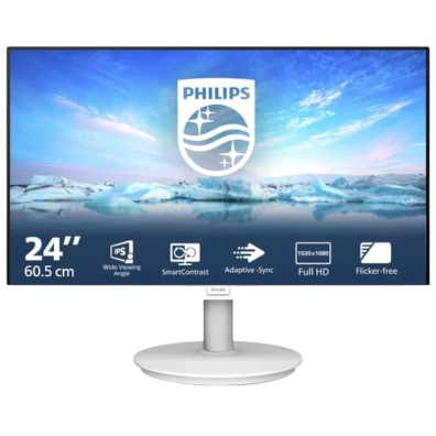Monitor Philips V Line Blanco 23.8 FullHD IPS