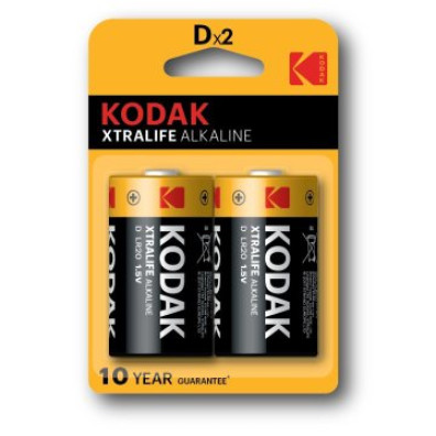 Pilas Alcalinas Kodak LR20 D Xtralife - Pack 2 Unidades (Incluye Ecotasas)