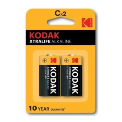 Pilas Alcalinas Kodak Xtralife C LR14 de 2 Und