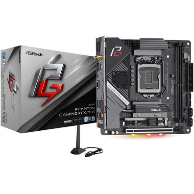 Placa Base Asrock 1200 Z490 Phantom Gaming-ITX/TB3