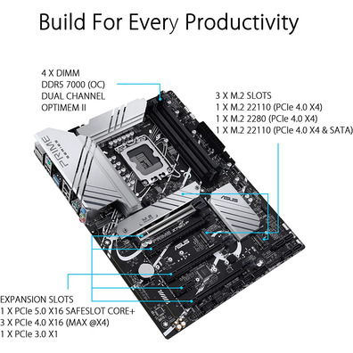 Placa Base ASUS 1700 Prime Z790-P