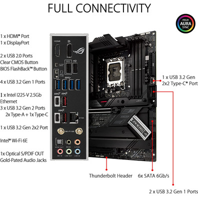 Placa Base ASUS 1700 ROG Strix Z690-F Gaming Wifi