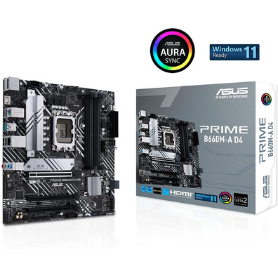 Placa Base Asus Prime B660M-A D4 Socket 1700 Micro ATX