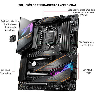 Placa Base MSI 1200 MEG Z490 ACE