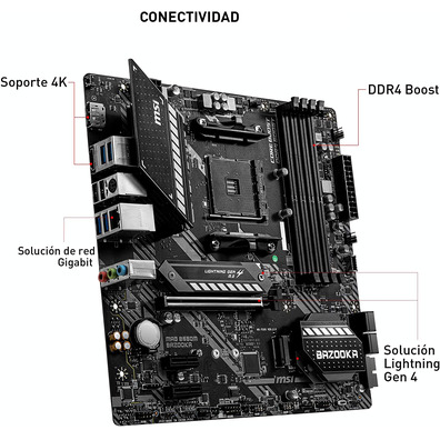 Placa Base MSI MAG B550M Bazooka AM4