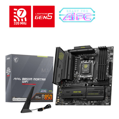 MSI MAG B850M MORTAR WIFI placa base AMD B850 Zócalo AM5 micro ATX