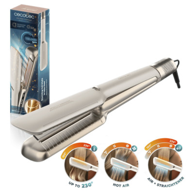 Plancha de Pelo Air Lisse Champagne, Placas Cerámicas, 230 °C - Champagne