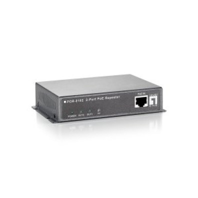 Extensor PoE Level One POR-0102 con 2 Puertos Cascada - Extiende 100m