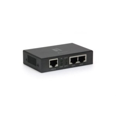 POE Extender Level One POR-0103 con 2 Puertos PoE+ - Extiende hasta 100m