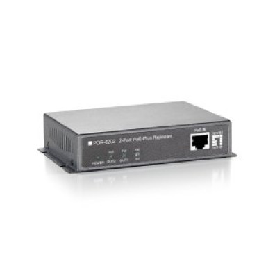 POE Extender Level One con 2 Puertos PoE-Plus para Extender 100m en Cascada