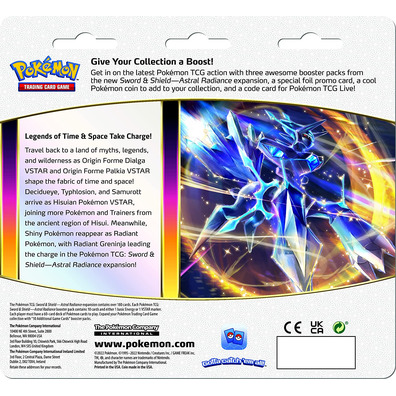 Pokemon TGC Three Booster Sword & Shield Astral  SWSH10 (Inglés)