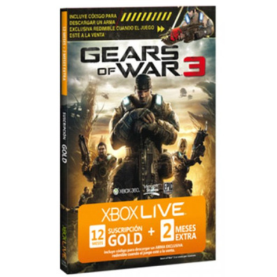 Tarjeta Prepago Xbox 360 Live Gold 12 + 2 meses