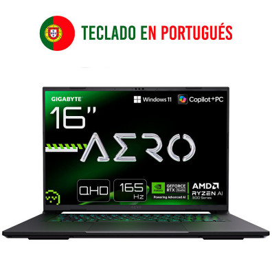 Portatil Gigabyte Aero X16 2wha3ptc65ah R9 - 370hx - 32gb - Ssd 1tb - Rtx 5070 8gb - 16 Pulgadas -