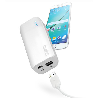 Powerbank 6600 mAh Blanco SBS