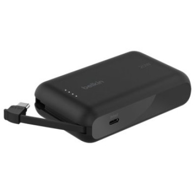 POWERBANK BELKIN BOOSTCHARGE 10,000 MAH CON CABLE INTEGRADO USB-C 20W - NEGRO