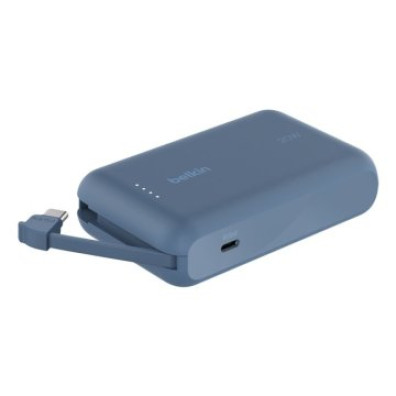 POWERBANK BELKIN BOOST CHARGE 10,000 mAh CON CABLE INTEGRADO USB-C 20W - AZUL