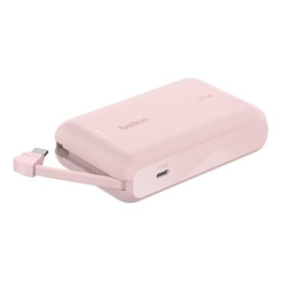 POWERBANK BELKIN CHARGE 10,000 mAh CON CABLE USB-C 20W - COLOR ROSA