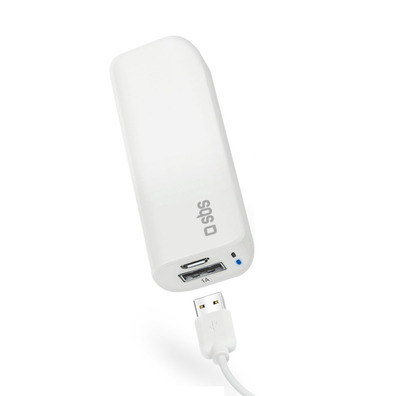 Powerbank Compacto 3000 mAh Blanco SBS