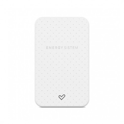 Powerbank Energy System 5000 mAh con cable integrado Blanco