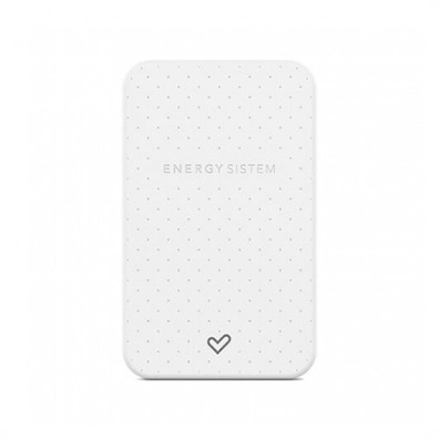 Powerbank Energy System 5000 mAh con cable integrado Blanco