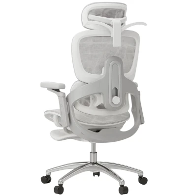 Powerbasic Silla Ergonómica Gris Elvas