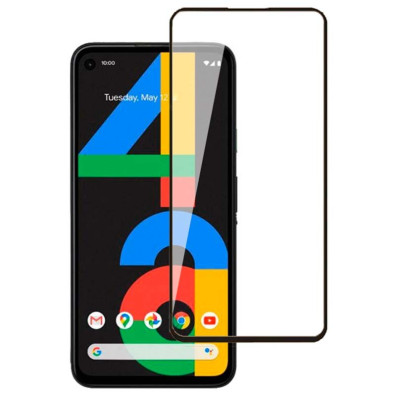 Protector de cristal templado Google Pixel 4a Full Screen 3D - Marca CROCOCASE - Negro