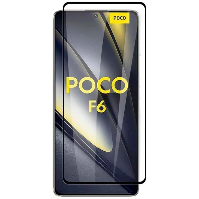 Protector de cristal templado para Xiaomi Poco F6 5G Full Screen 3D de CROCOCASE