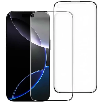 Pack x2 Protector de Cristal Templado Full Screen 3D iPhone 16 Pro
