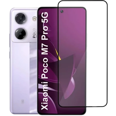 Protector de Cristal Templado Xiaomi Poco M7 Pro Full Screen 3D - CROCOCASE